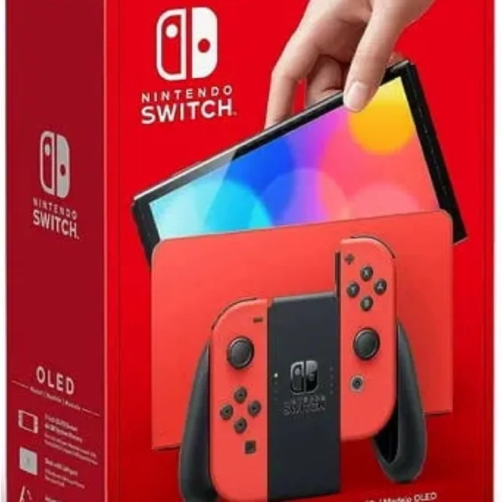 Nintendo Switch OLED - Vibrant Red and Black
